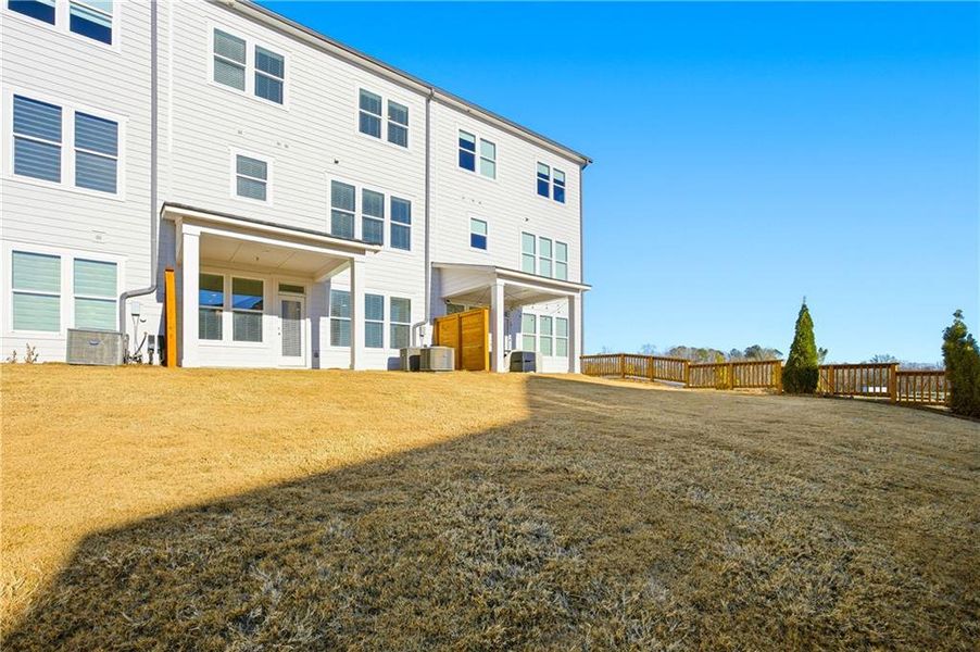 Exterior details and patio area of a home in , Cumming (Image 3). Exterior details and patio area of a home in , Cumming (Image 3).