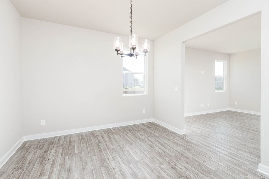 Representative unfurnished interior of a home built from the Linden by Nason Homes in Brady Estates, Murfreesboro (Image 18).