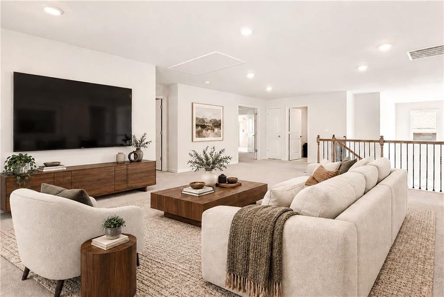 Furnished interior view inside a new home in , Cumming (Image 22).