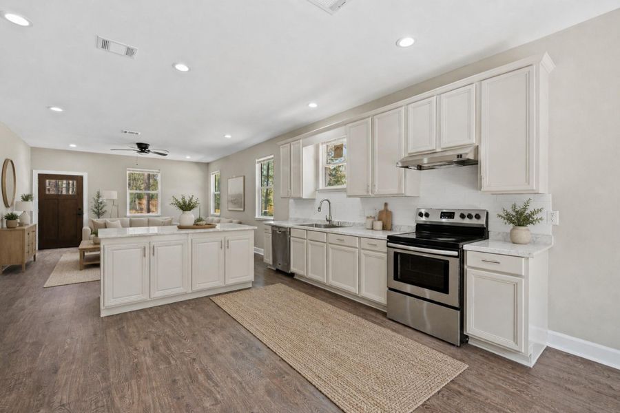 Furnished interior view inside a new home in , Shepherd (Image 8).