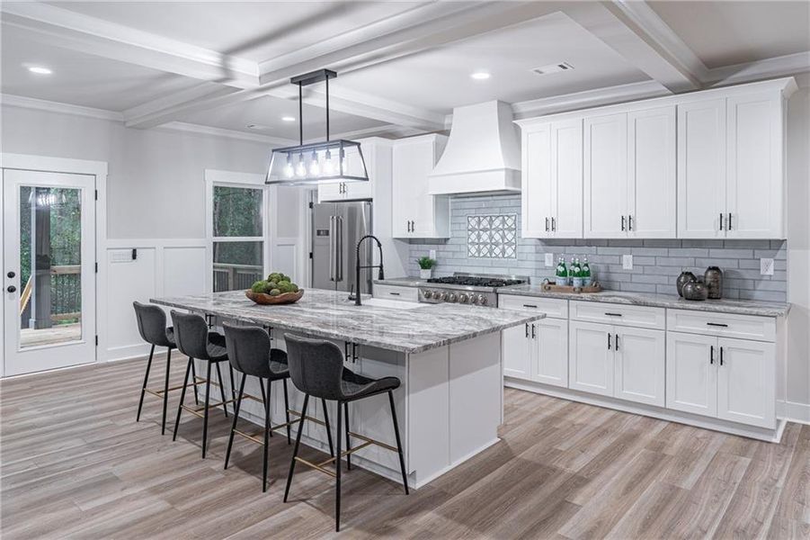 Furnished interior view inside a new home in , Braselton (Image 7).