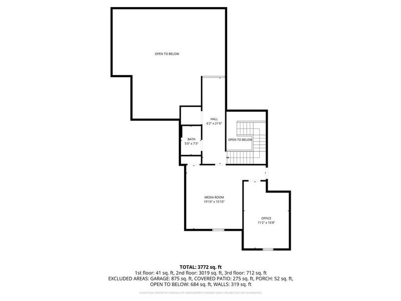 2D floor plan layout of this home in , Farmersville, TX (Image 4).