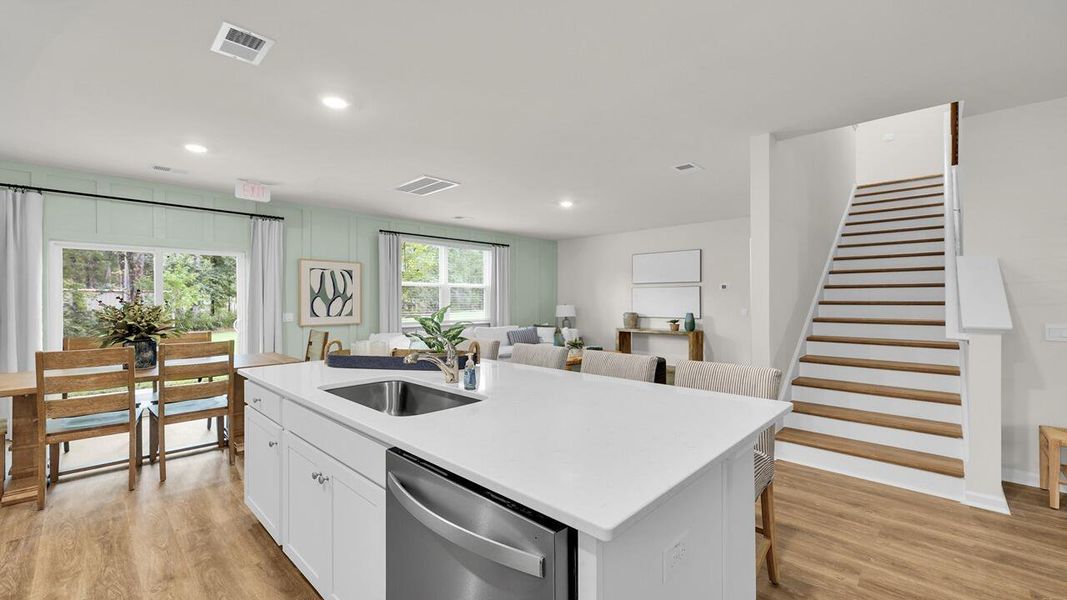 Furnished interior view inside a new home in The Cove at Mallard Crossing, Summerville (Image 26).