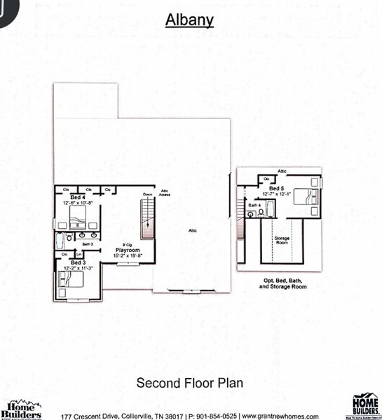 2D floor plan layout of this home in White Oak, Arlington, TN (Image 3). 2D floor plan layout of this home in White Oak, Arlington, TN (Image 3).