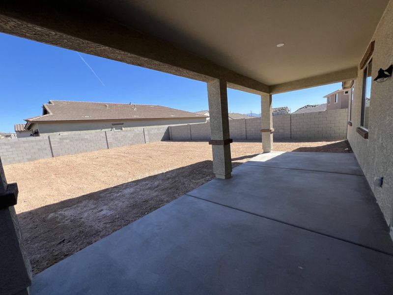 Lot 55 | Back Patio & Yard | Citrus | El Cidro | Goodyear, AZ | Landsea Homes