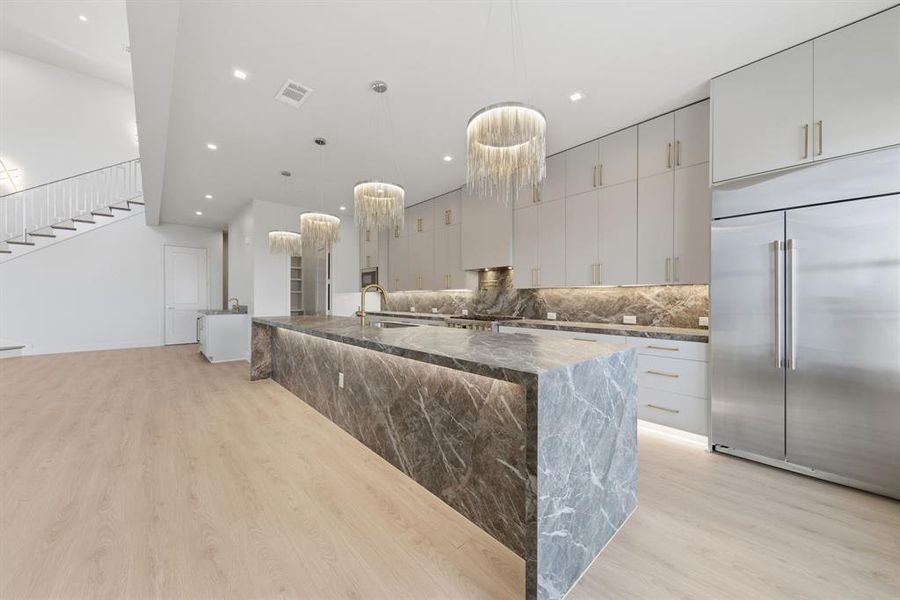 Furnished interior view inside a new home in , Dallas (Image 3).