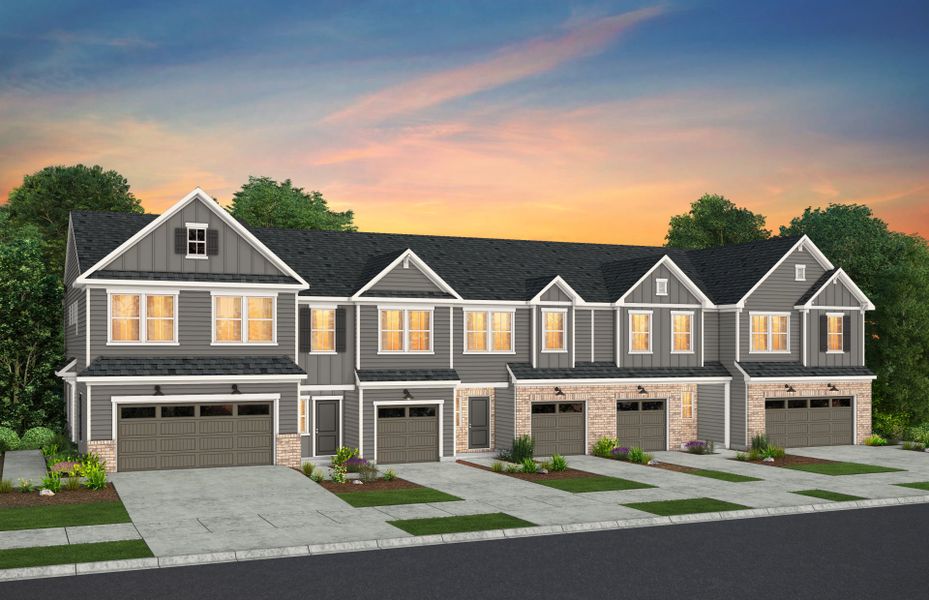 Front exterior of a new home in Mallard Park, Charlotte, NC, highlighting curb appeal (Image 23).
