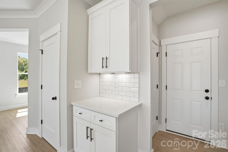 Furnished interior view inside a new home in Blythe Mill Townhomes, Waxhaw (Image 10).