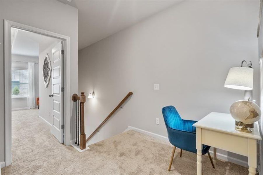 Furnished interior view inside a new home in Franklin Manor, Lawrenceville (Image 8). Furnished interior view inside a new home in Franklin Manor, Lawrenceville (Image 8).