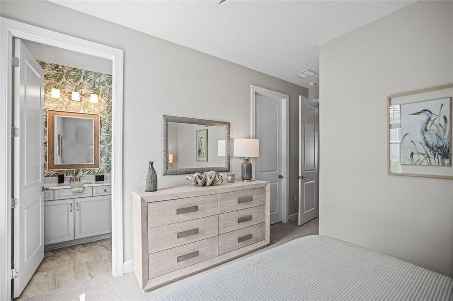 Furnished interior view inside a new home in , Wesley Chapel (Image 39).