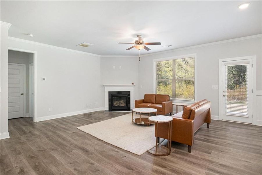 Furnished interior view inside a new home in Hellen Valley, Braselton (Image 14). Furnished interior view inside a new home in Hellen Valley, Braselton (Image 14).
