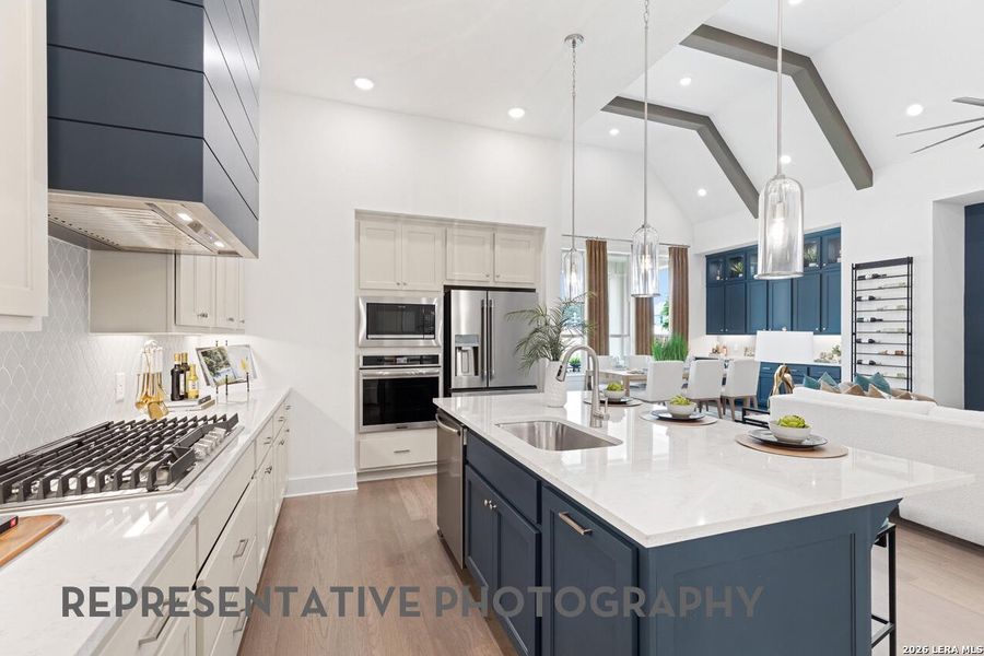 Furnished interior view inside a new home in The Ranches at Creekside, Boerne (Image 33).