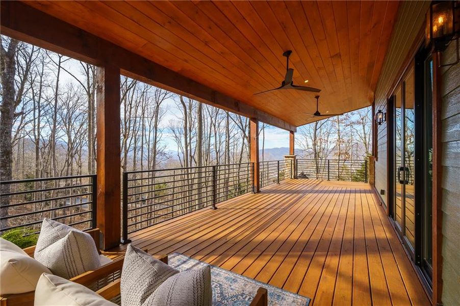 Exterior details and patio area of a home in , Young Harris (Image 28).