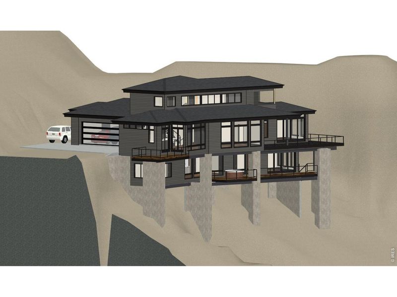 Exterior rendering of this home design in , Estes Park, CO (Image 12).