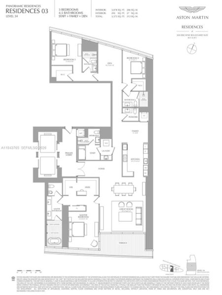 2D floor plan layout of this home in , Miami, FL (Image 6).