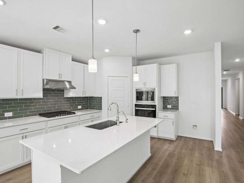 Furnished interior view inside a new home in Riviera Pines - Classic Series, Huffman (Image 4).