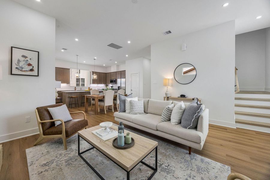 Furnished interior view inside a new home in Commons at West Tidwell, Houston (Image 10).