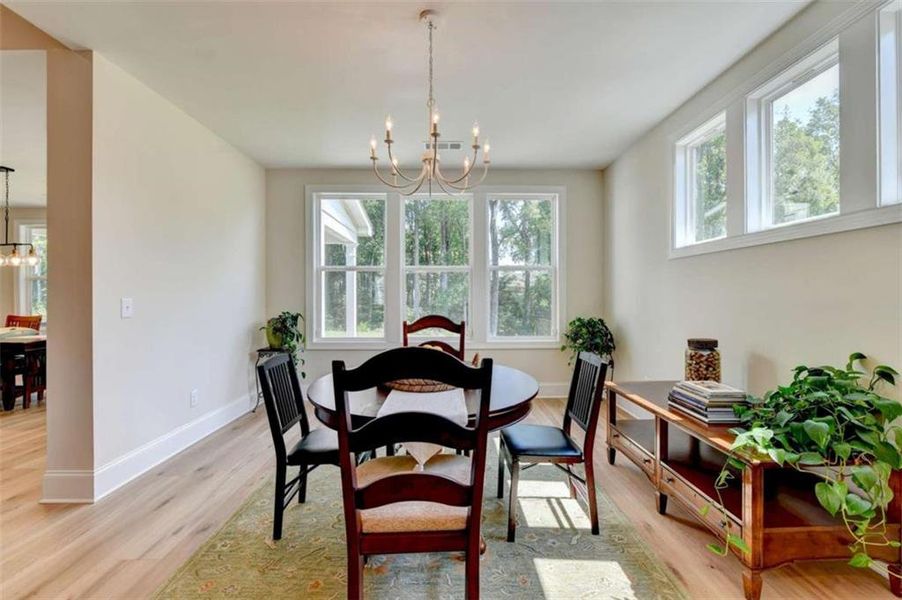 Furnished interior view inside a new home in , Hoschton (Image 6).
