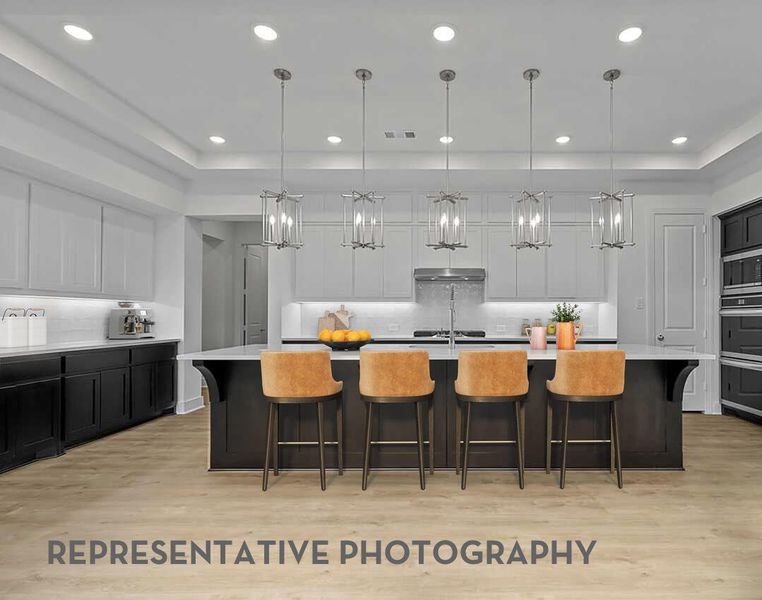 Furnished interior view inside a new home in Parkside On The River, Georgetown (Image 6).