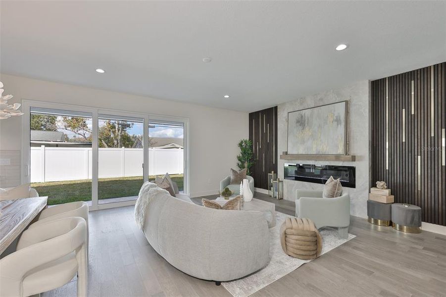 Furnished interior view inside a new home in , Tampa (Image 34).
