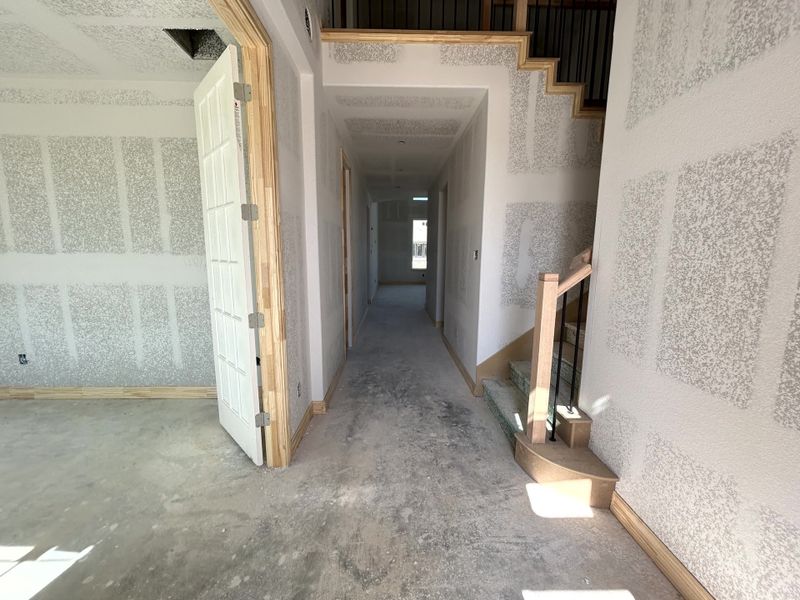 Construction progress - entryway