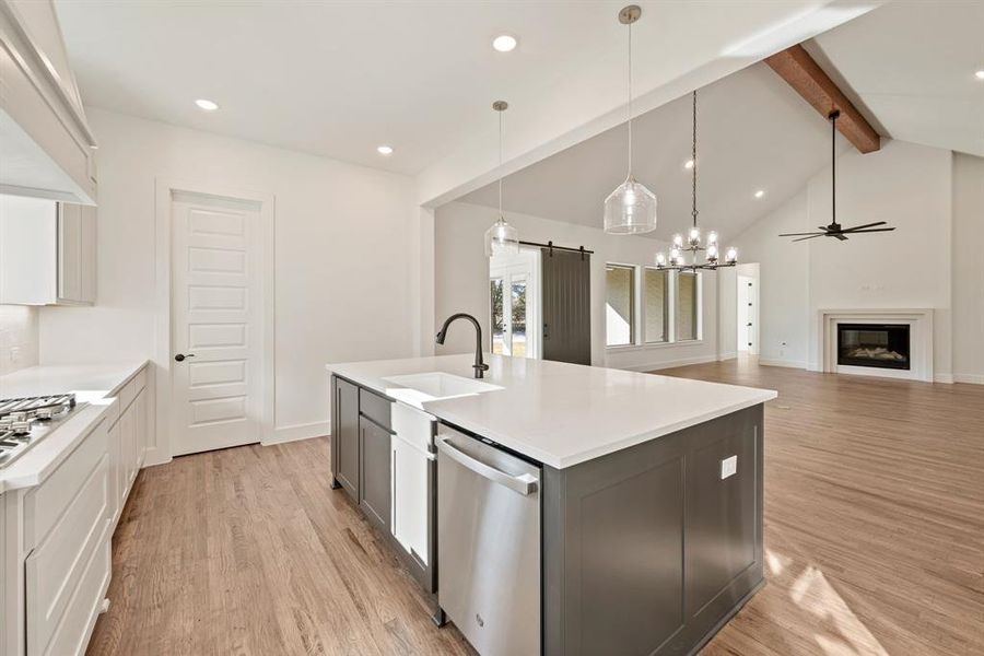 Furnished interior view inside a new home in Rolling Creek Ranch, Aledo (Image 6).