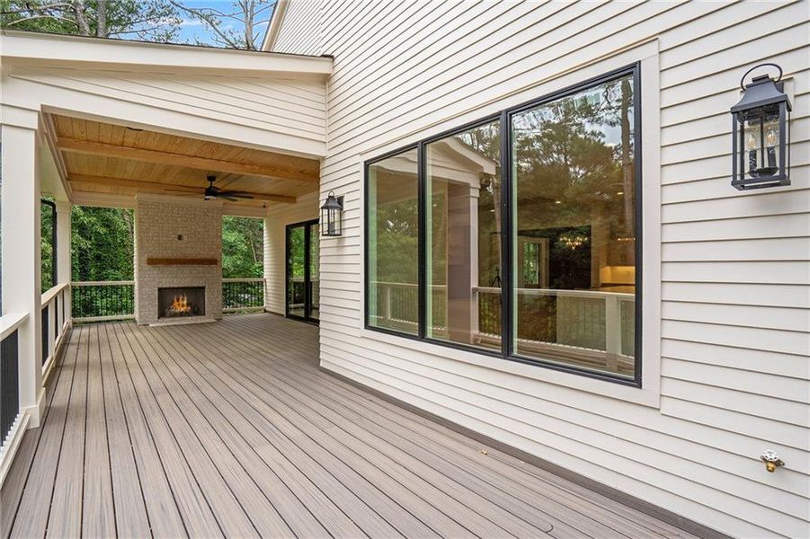 Exterior details and patio area of a home in , Atlanta (Image 30). Exterior details and patio area of a home in , Atlanta (Image 30).
