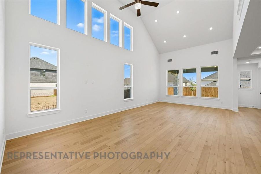 Spacious, unfurnished interior of a new home in Wildflower Ranch: Artisan Series - 60ft. lots, Dish (Image 24). Spacious, unfurnished interior of a new home in Wildflower Ranch: Artisan Series - 60ft. lots, Dish (Image 24).