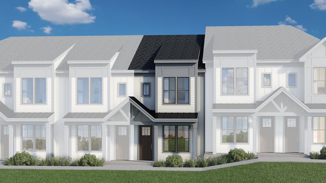 Representative exterior photo of a completed home built from the Hawthorne A, B, C by Veranda Homes in Hawthorne Summit, Greenville, SC (Image 17).