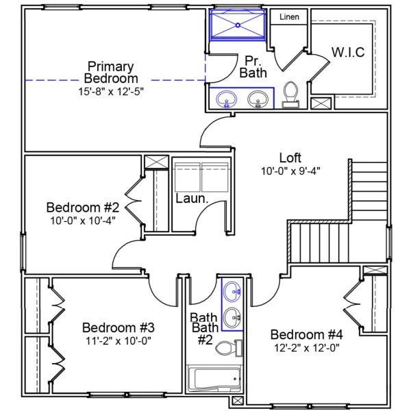 2D floor plan layout for the Guilford - Genesis Value Collection by Mungo Homes in Braxton Place, Moore, SC (Image 4). 2D floor plan layout for the Guilford - Genesis Value Collection by Mungo Homes in Braxton Place, Moore, SC (Image 4).