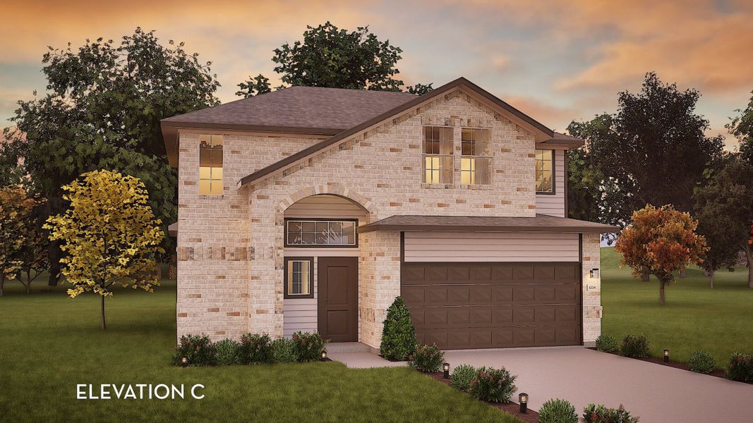 Representative exterior photo of a completed home built from the Lavaca by CastleRock Communities in Austin Colony, Brazoria, TX (Image 15).