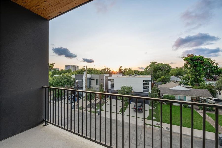 Primary bedroom balcony