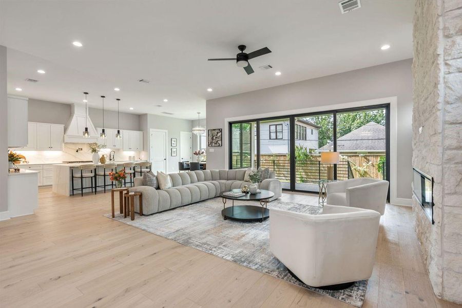Furnished interior view inside a new home in , Houston (Image 27).