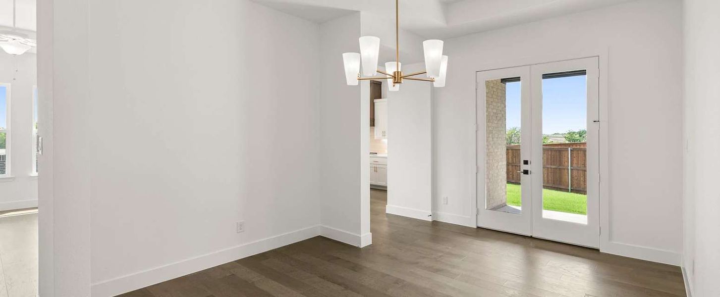 Representative unfurnished interior of a home built from the Ellington by Ashton Woods in Furst Ranch, Flower Mound (Image 19). Representative unfurnished interior of a home built from the Ellington by Ashton Woods in Furst Ranch, Flower Mound (Image 19).