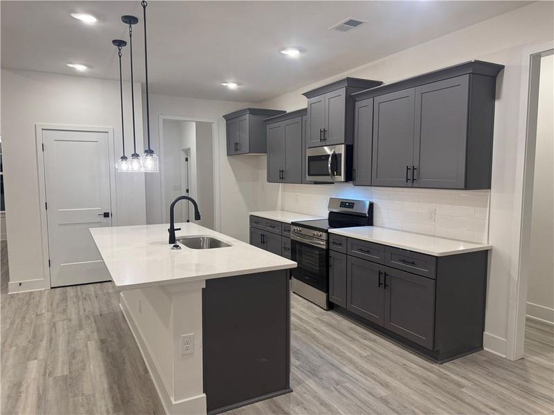 Furnished interior view inside a new home in The Fields of Walnut Creek, Pendergrass (Image 7).