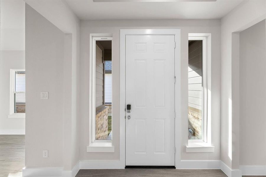 Spacious, unfurnished interior of a new home in The Meadows, Krum (Image 24).