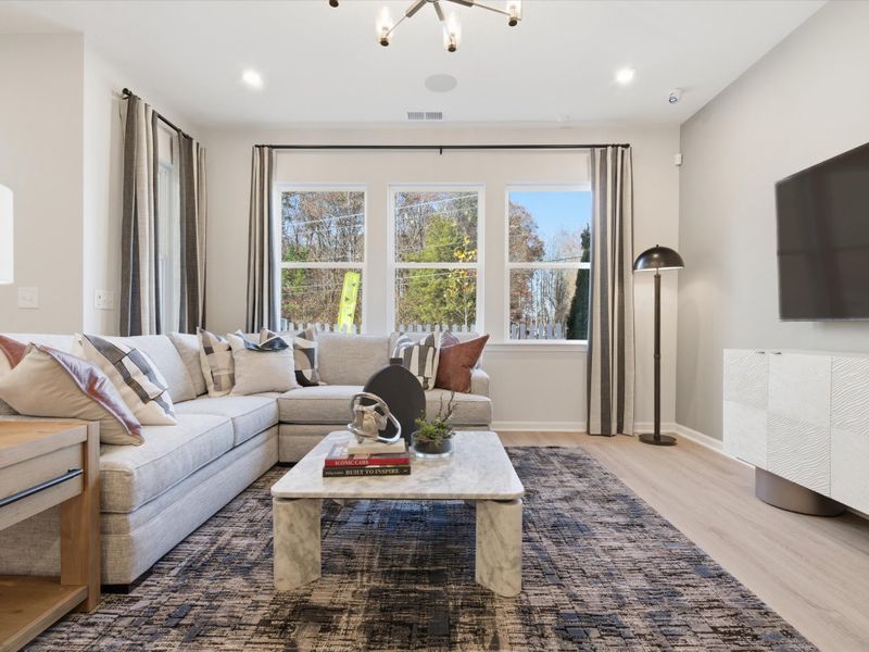 Representative furnished interior of a home built from the Avett by Tri Pointe Homes in Ellis Townes, Charlotte (Image 47).