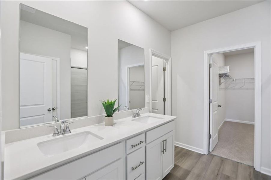Furnished interior view inside a new home in Westmont Preserve, Powder Springs (Image 17).