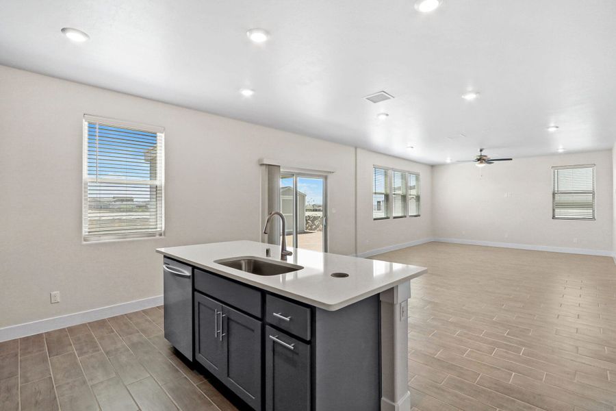 Furnished interior view inside a new home in The View at Desert Springs | Thoughtful Collection, El Paso (Image 5). Furnished interior view inside a new home in The View at Desert Springs | Thoughtful Collection, El Paso (Image 5).