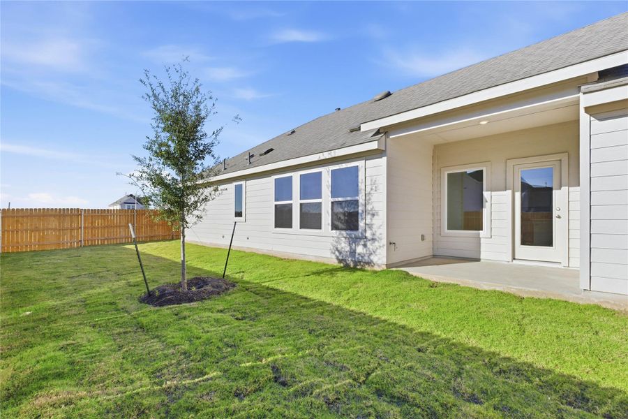 View of yard with a patio area