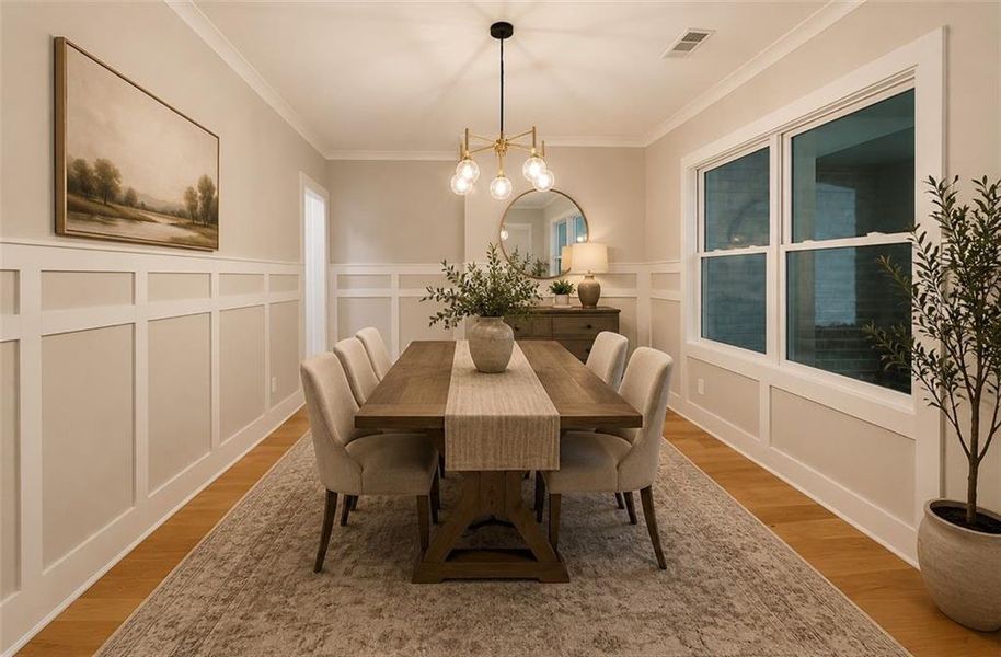 Furnished interior view inside a new home in , Marietta (Image 17).