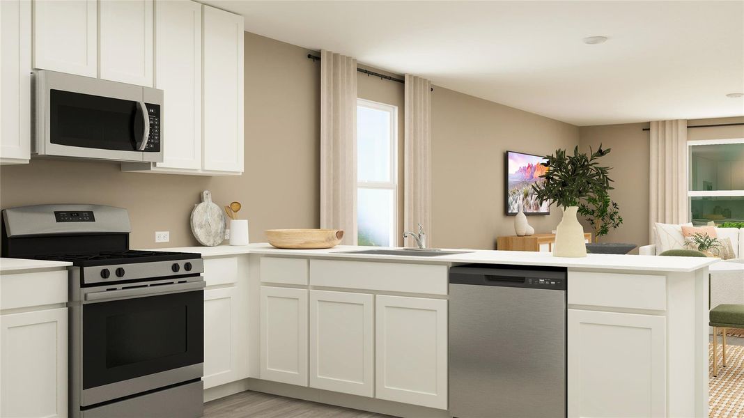 Furnished interior view inside a new home in Firefly Pointe, Hutto (Image 10).