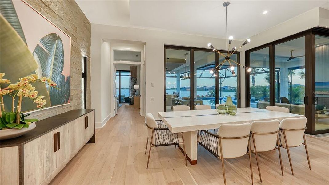 Furnished interior view inside a new home in Wild Blue at Waterside, Sarasota (Image 9).