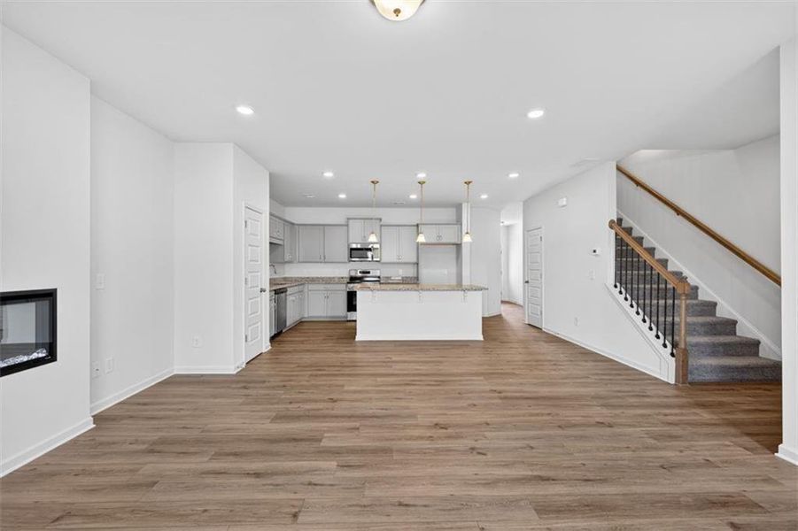 Spacious, unfurnished interior of a new home in Townes At The Stiles, Cartersville (Image 20).