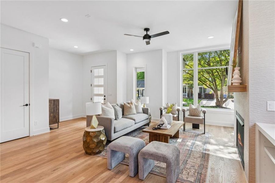 Furnished interior view inside a new home in , Atlanta (Image 8). Furnished interior view inside a new home in , Atlanta (Image 8).