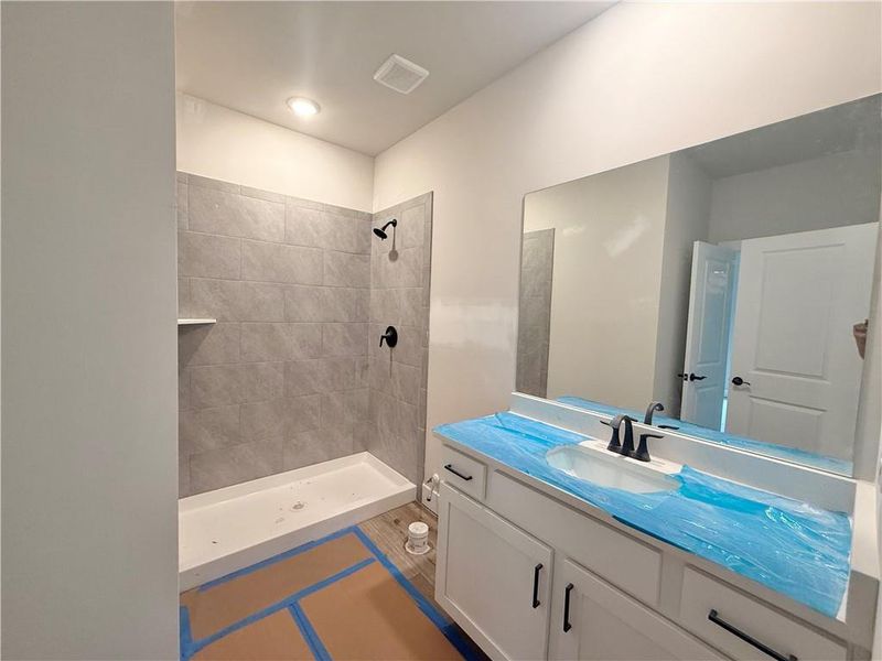 In-progress construction of a new home in , Hoschton, GA (Image 16).