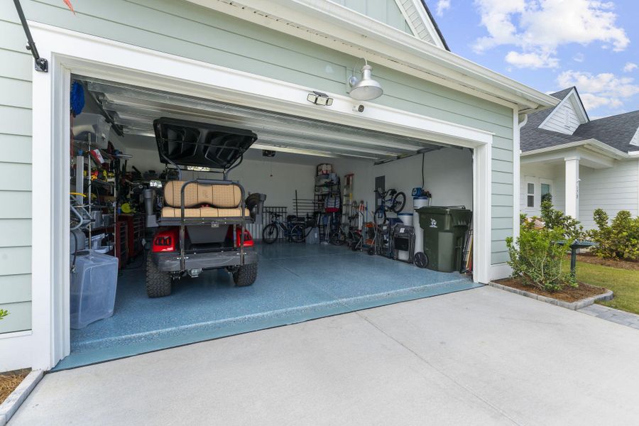 Exterior details and patio area of a home in Horizons at Carnes Crossroads | 55+, Summerville (Image 18).