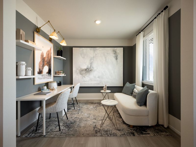 Furnished interior view inside a new home in Parkway Commons - City Series, Missouri City (Image 8).