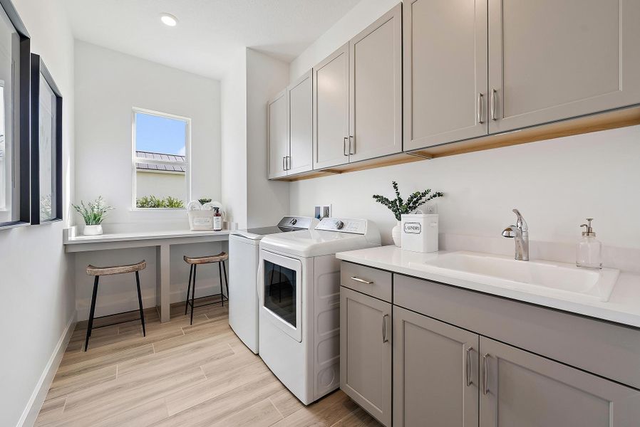 Furnished interior view inside a new home in , Jupiter (Image 65).