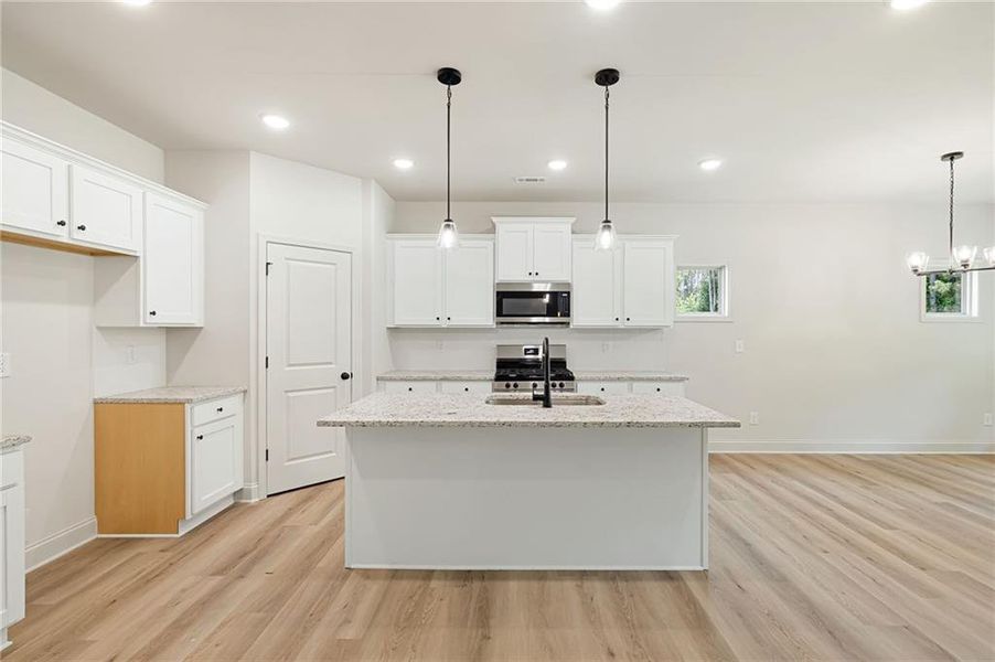 Furnished interior view inside a new home in , Dallas (Image 6).
